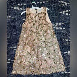Gold sparkly sequin dress